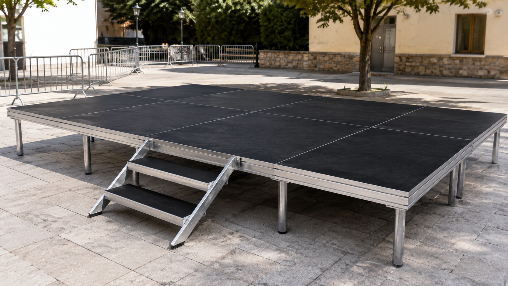 Tarimas y escenarios modulares para eventos