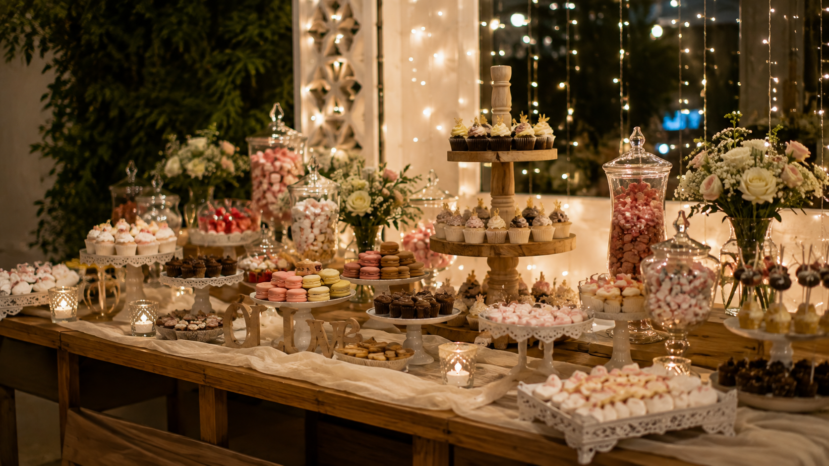 Stand dulce personalizado para bodas