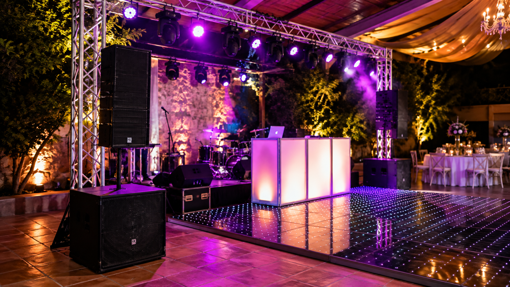 Sonido e iluminación profesional para bodas